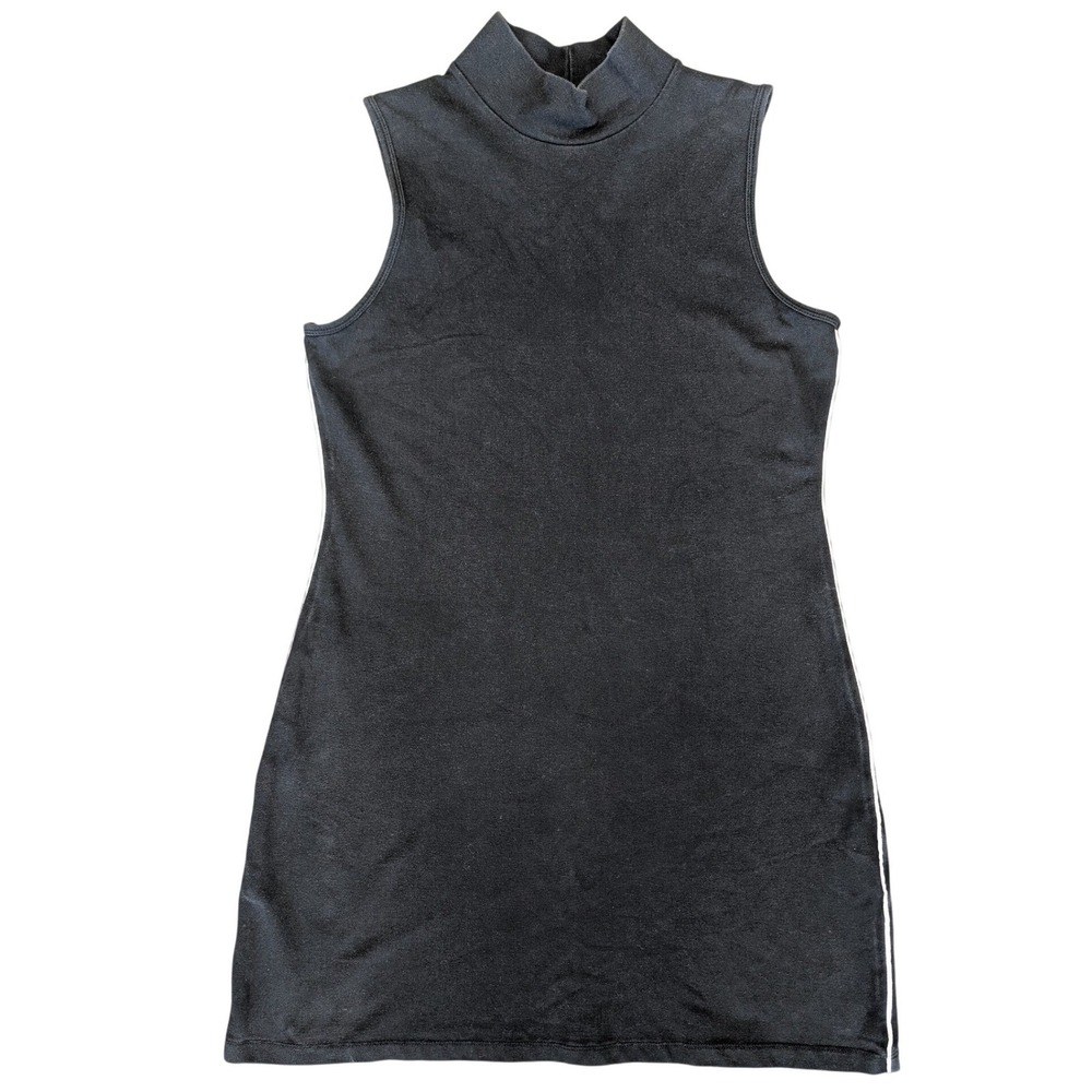 Vintage Reitmans Black Large Sleeveless‎ Mock Neck Mini Midi Dress
